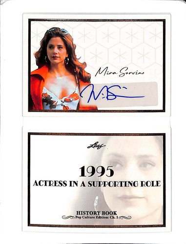 2024 Leaf History Book Mira Sorvino The Envelope Please Booklet Auto #18/25