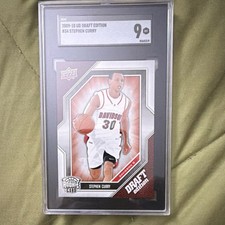 Upper Deck 2009-10 Draft Edition Stephen Curry Rookie Card #34 SGC 9. rookie card picture