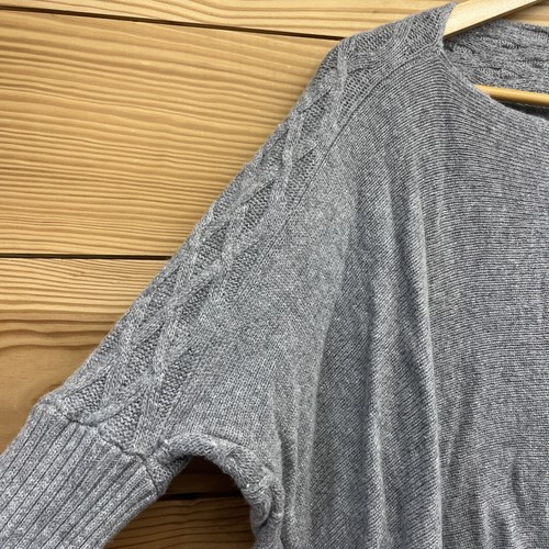 Sundance Sweater XS Gray Oversized Cape Style Wool Cashmere Soft Tunic B173 - 第 4/13 張圖片