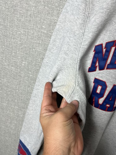 Vintage Mitchell & Ness NHL New York Rangers Big Logo Sweatshirt Men's Size L - Picture 5 of 23