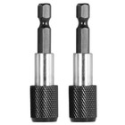  2 Pcs Extend Bit Holder Locking Drill Extension Magnetic Extender