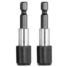  2 Pcs Extend Bit Holder Locking Drill Extension Magnetic Extender