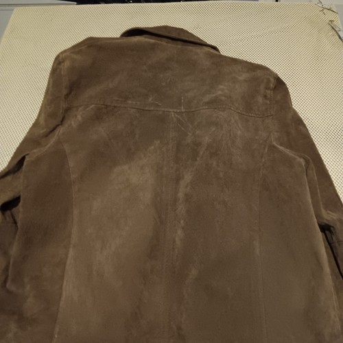 Vtg Coffee Brown Suede Leather Faded Glory Jacket Full Zip Large  RN52469  - Picture 20 of 20