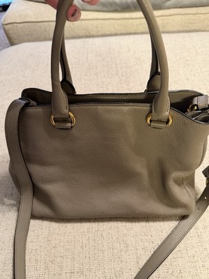 Prada Vitello Phenix In Color Argilla Purse | eBay