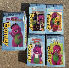 Barney Classic Collection Fun-tastic Value Pack VHS 4-Tape Set Show Collection