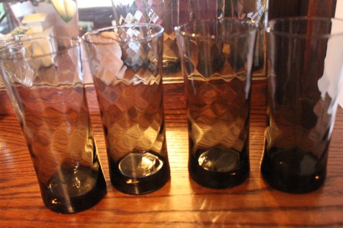 Lot of 4 Vintage Libbey Smoky Grey Swirl Tumblers Tea Water 6.5" Glasses - Picture 7 of 7