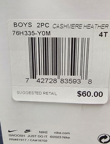 Neu mit Etikett Nike Jungen 4T Pullover Hoodie & Jogginghose Set - Bild 3 von 4