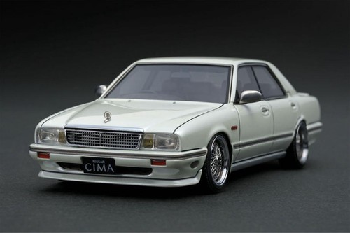 1/43 Ignition Model Nissan Cima Y31 Pearl White - Picture 6 of 11