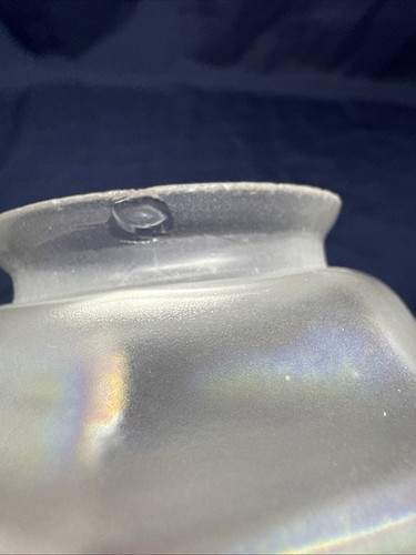 ANTIQUE FROSTED ACID ETCHED GLASS LAMP LIGHT SHADE FLORAL 2 1/4" FITTER - Picture 18 of 24