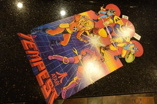 TEMPEST  Vintage  1982 Atari Video Arcade game 2600 console  PROMO CUTOUT  RARE