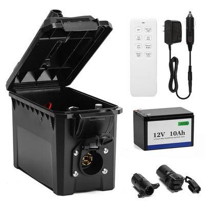 #ad Trailer Light amp; Electric Brake Tester with 12V 10Ah Battery Tests 7 Spade 6... $263.24