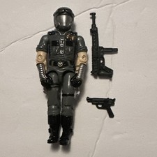 1998 Gi Joe 3.75  Cobra Officer v2 Figure Grey Viper Hasbro