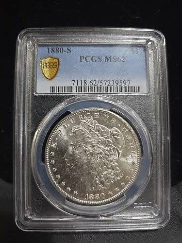 1880-S Silver Morgan Dollar PCGS MS62