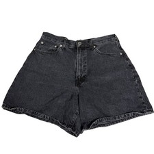 Everlane Denim High Rise Relaxed Jean Shorts Washed Black Cotton Size 31