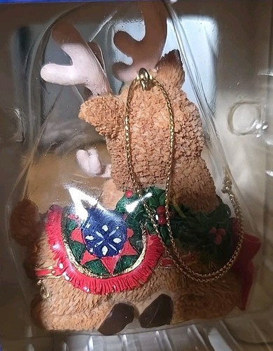 Kirkland Signature Collectible Gift Ornaments Set of 4 NIB Christmas Reindeer - Picture 7 of 14