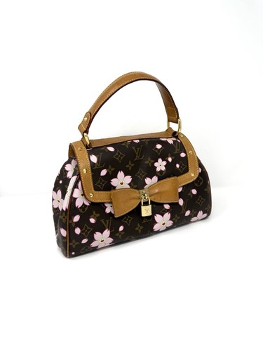 Louis Vuitton Takashi Murakami Cherry Blossom Sac Retro PM Marrón Rosa M92012 - Imagen 3 de 18