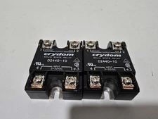 Lot Of 2 Crydom D2440-10 Solid State RELAY 240VAC/40A, 3-32VDC