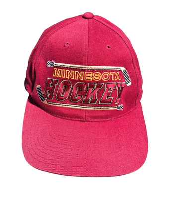 Minnesota Gophers Hockey Snapback Cap Hat Maroon & Gold Clean! Hockey Sticks