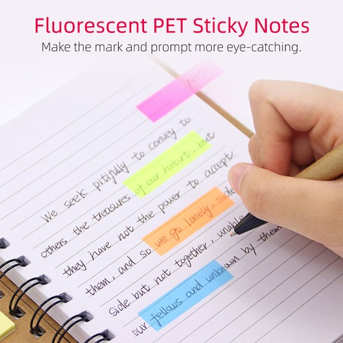 Creative Shaped Page Marker Colorful Index Tabs Fluorescent Sticky DOFG - Picture 5 of 8