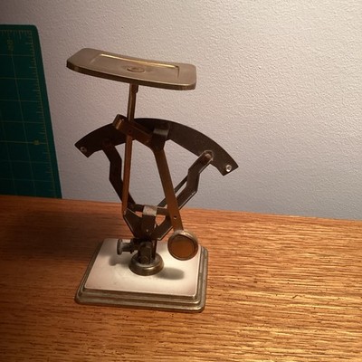 Vint. German JMAZ Scale Balance Postal Scale Brass Adjustable 100 Grams