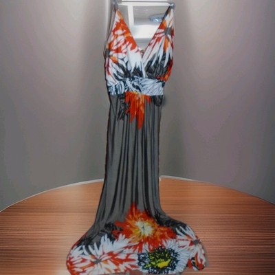 SUNRISE BEACHWEAR OF HAWAII WOMANS FLORAL DRESS USA SIZE SMALL