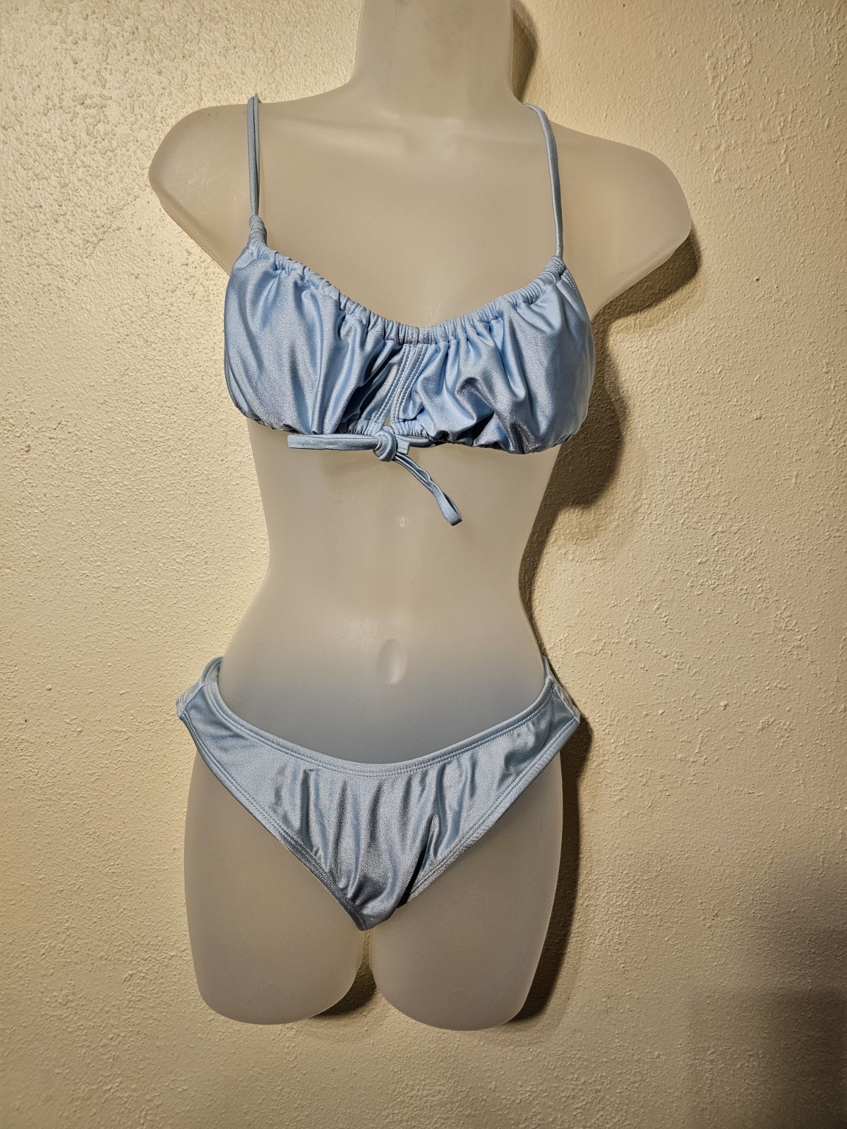 Wild Fable Women's Bikini Set Size Small Baby Blue Adjustable Straps