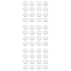 48 Pcs  Plastic Furniture Feet Covers Practical Furniture Protectors (White)