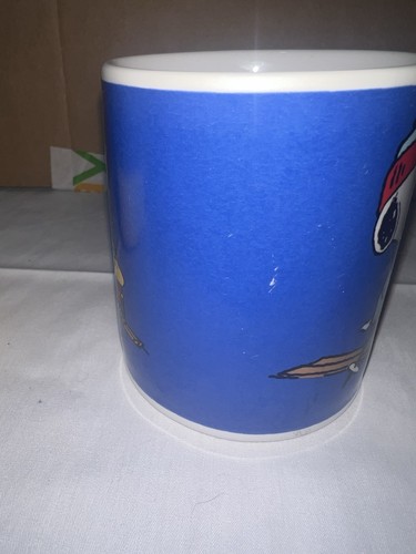 Vintage BLUE SNOOPY COFFEE MUG HOT CHOCOLATE TEA CUP UNITED FEATURE SYNDICATE - Picture 15 of 16