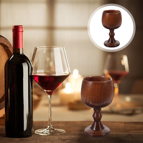 Vintage Handmade Wooden Wine Goblet Water Cup | eBay
