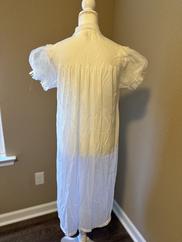 Vintage JC Penney Adonna Womens Robe White Honeymoon Sheer Size 34 B9 - Picture 6 of 9