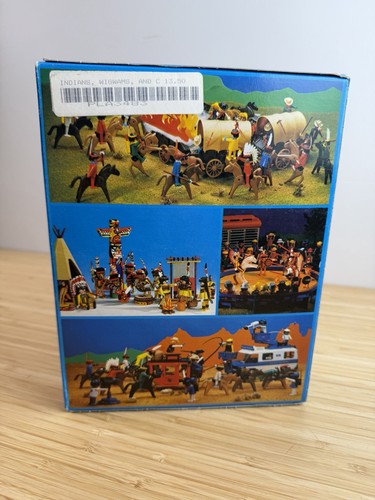 PLAYMOBIL 3483 VINTAGE UNOPENED NEW SEALED 1985 INDIAN NATIVE CAMP - Picture 2 of 6