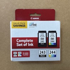 Canon PG-243 Black CL-244 Color Ink Cartridge Set 1287C006 - New FREE SHIPPING