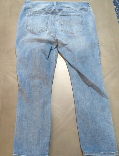 Torrid Premium Damen Größe 16 Blau Denim Crop Jeggings Used-Look 253 - Bild 4 von 8