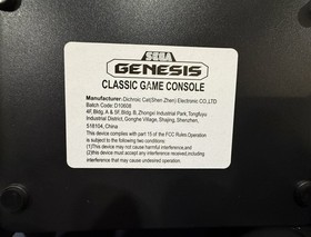 SEGA GENESIS AtGames Classic Game Console 81 Games W/ 2 Controllers TESTED