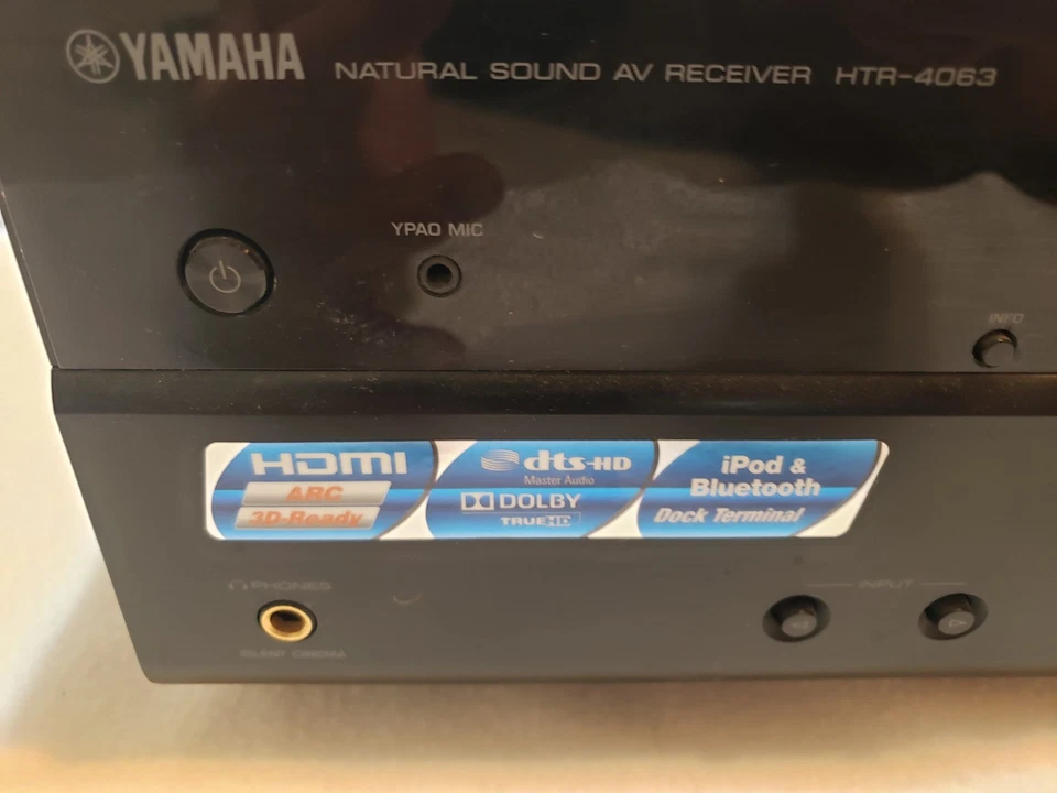 Yamaha Natural Sound 7.1 AV Receiver HTR-5063 - Image 2 of 4