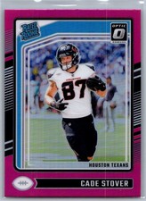 2024 Donruss Optic Pink Holo Rated Rookie Cade Stover Houston Texans