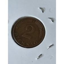 2 Pfennig Coin Germany 1979 Bundesrepublik Deutschland Copper Color