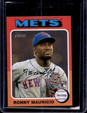 2024 Topps Heritage Mini Ronny Mauricio RC Rookie #296 Mets
