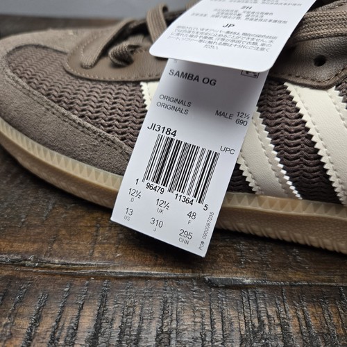 Adidas Samba OG Mens Size 13 Low Top Shoes Sneakers Brown White JI3184 - Picture 12 of 12