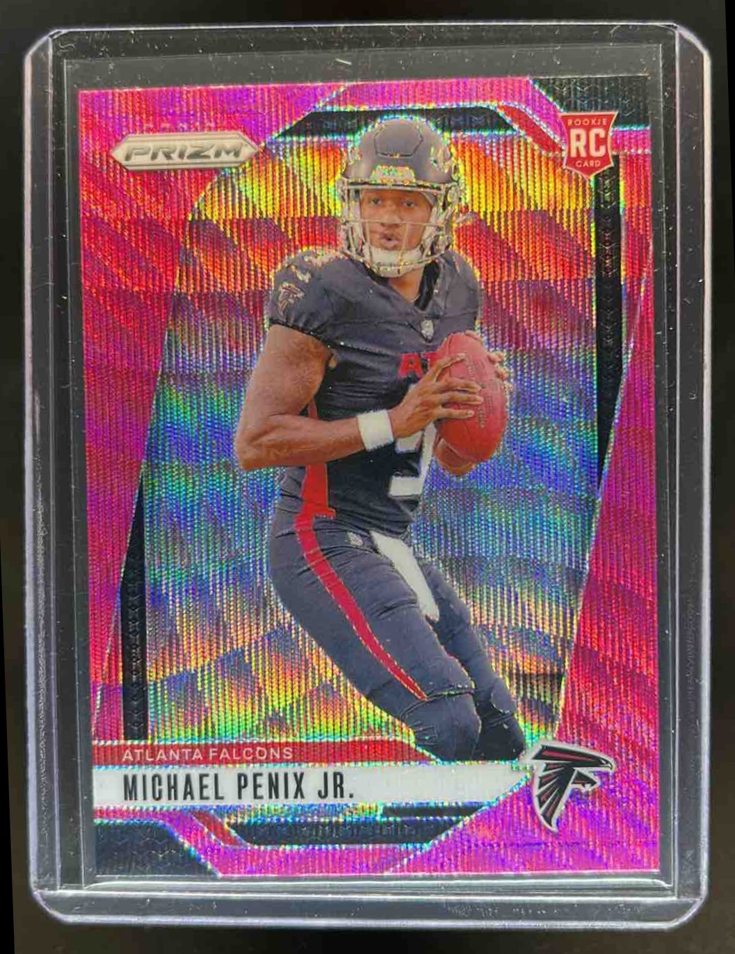 2024 Prizm Michael Penix Jr. RC Pink Wave Rookie #378 Falcons
