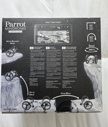 Parrot Mini Drohne Jumping Sumo Boxed, Smartphone Steuerung Live Videoaufnahme - Bild 3 von 4