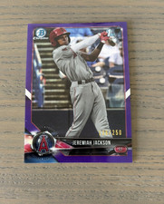 2018 Bowman Draft Chrome Purple Refractor /250 Jeremiah Jackson 1st card RC