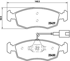 BREMBO BREMSSCHEIBEN Ø257MM + BREMSBELÄGE VORNE FÜR FIAT PUNTO EVO FIAT 