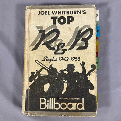 Top R&B Singles 1942 1988 Billboard Chart Reference Book Joel Whitburn Music