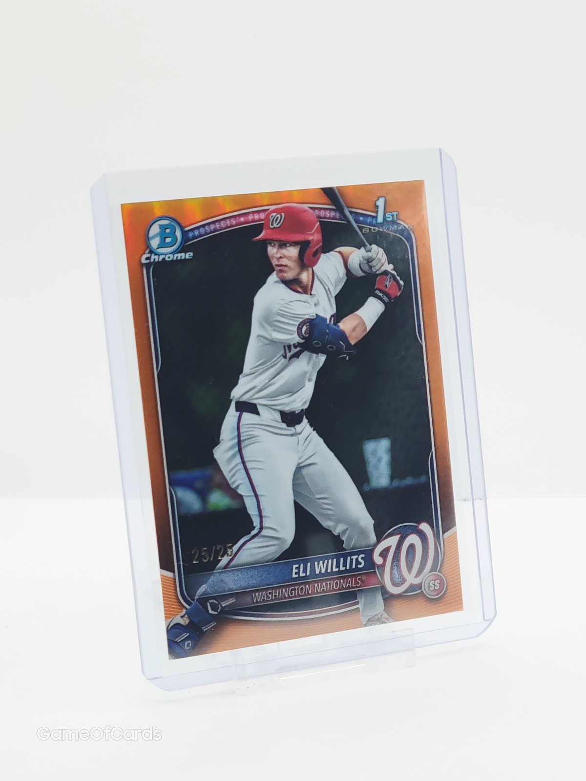 2025 Bowman Draft Chrome ELI WILLITS Orange Refractor /25  - 1st, No. 1 Prospect