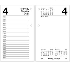 2021 Daily Desk Calendar Refill by AT-A-GLANCE, 3-1/2" x 6", Loose-Leaf (E71750)