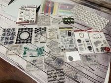 Assorted Clear Stamps and Dies Recollections Paper Craft Huge Lot