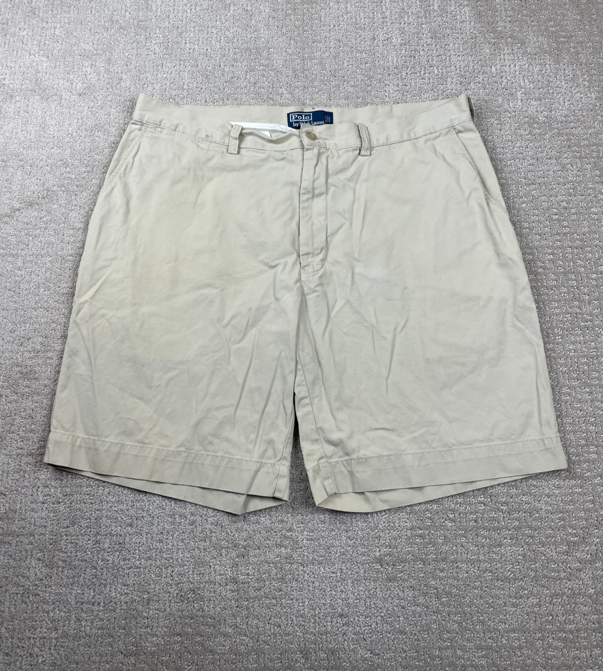 Polo Ralph Lauren Shorts Mens 38 Light Khaki Classic Chino Cotton Golf Preppy