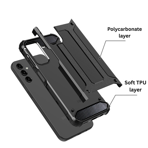 Custodia telefono CBUS Armor A16 e vetro protezione schermo per Samung Galaxy A16 5G - Foto 2 di 8