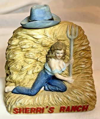 Sherri s Ranch Brothel Decanter Dug 1989 Pahrump Nevada empty